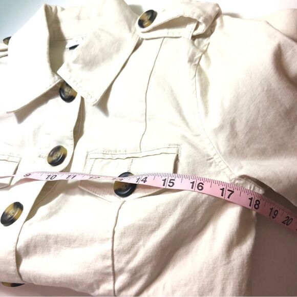 Cabi Kenya Cargo Cotton Jacket Collared Utility with Pockets 5659 Size Small - Picture 11 of 15